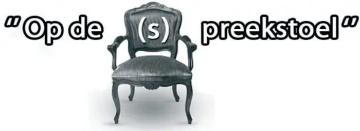 Op de spreekstoel