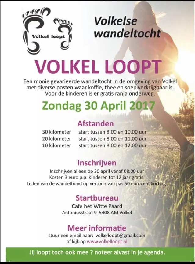 Volkel loopt 30 april