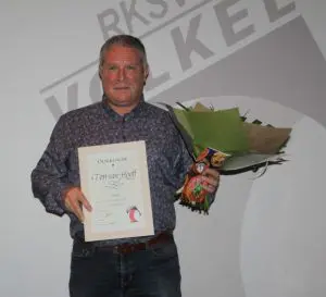 Ton van Hooff benoemd tot erelid van rksv Volkel