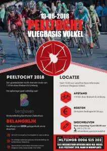 Vliegbasis Volkel fietst voor Stichting Vrienden van Bernhoven
