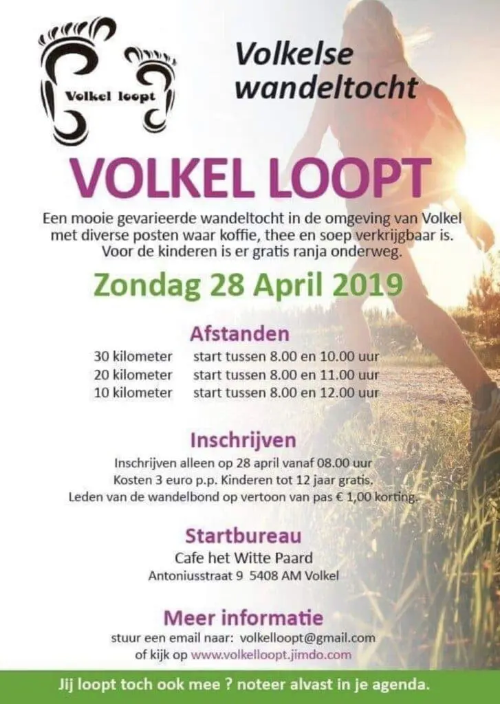 Zondag 28 april Volkel loopt