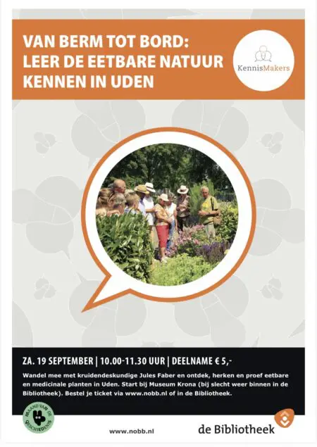 Van Berm tot Bord: leer de eetbare natuur kennen in Uden