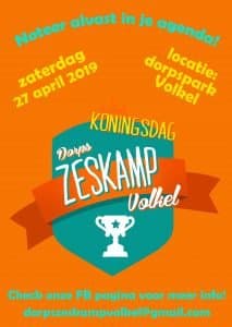 Aankondiging Zeskamp Koningsdag 2019
